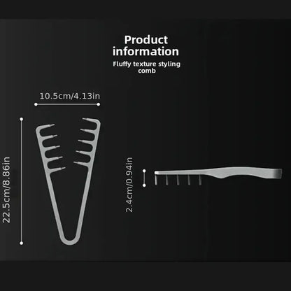 Bredtandet Voluminerende Hårkam til Mænd