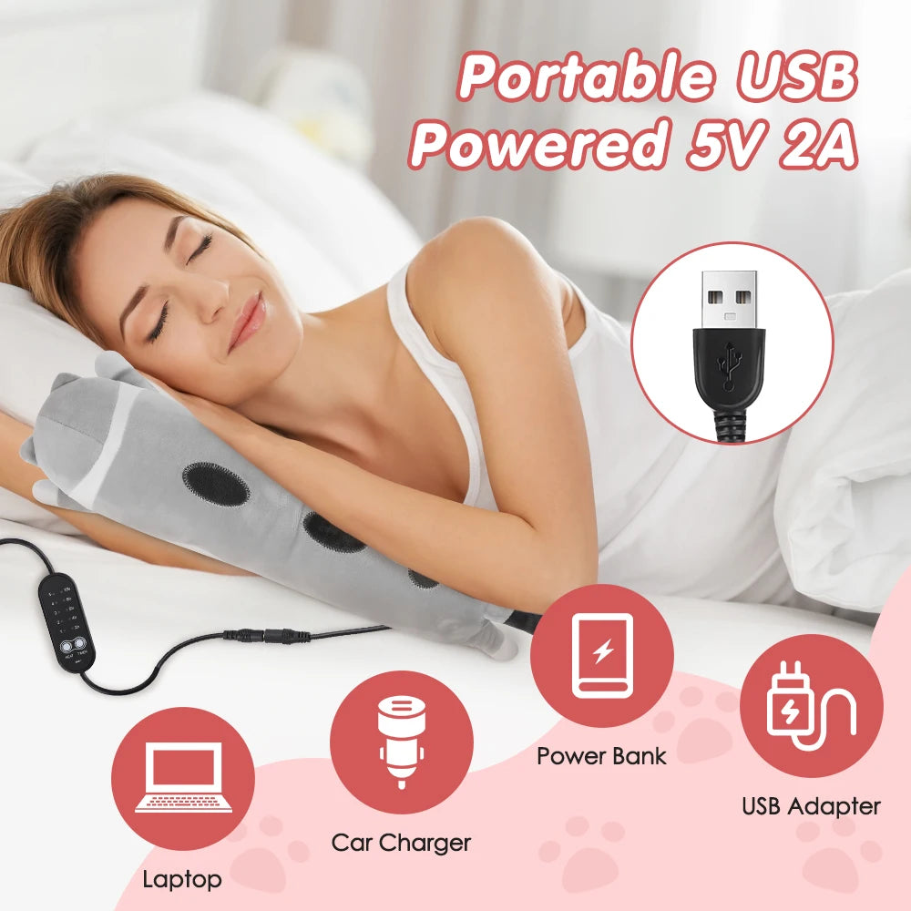 USB-opvarmet Katteplyspude til Menstruationssmerter