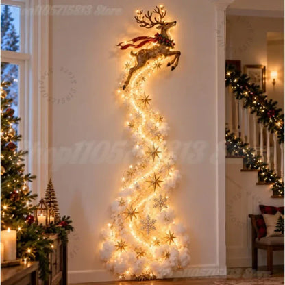 LED-Juledekoration med Kane og Rensdyr til Væggen