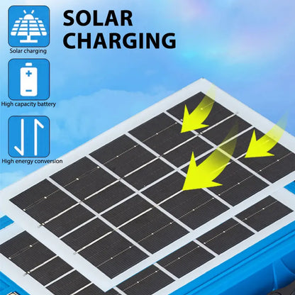 USB Genopladelig LED Solcelleprojektør