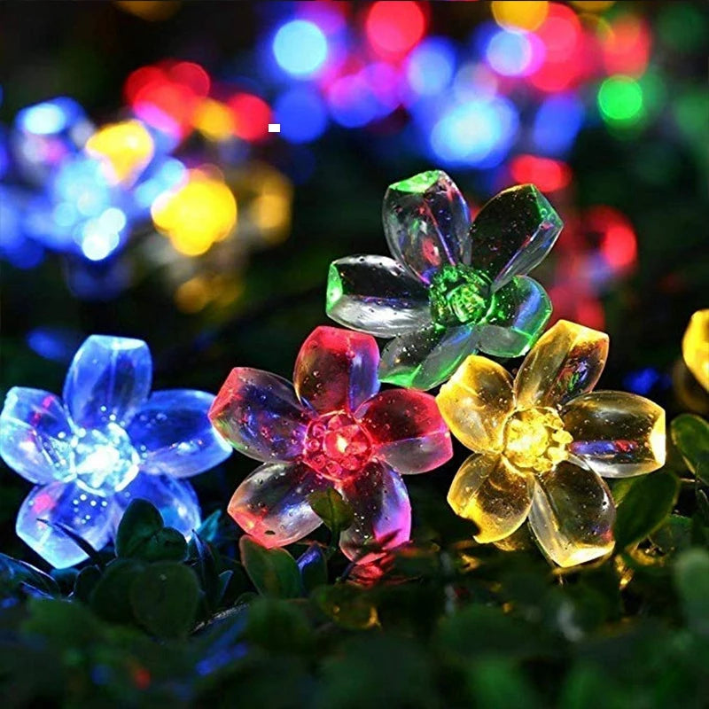 5M 20LED Solar String Lys i Blomsterdesign