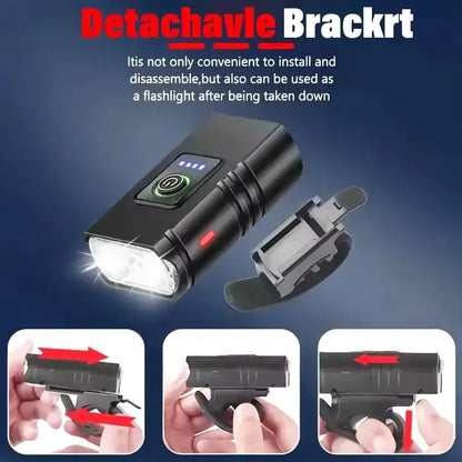 Type-C Genopladelig LED Cykellygte