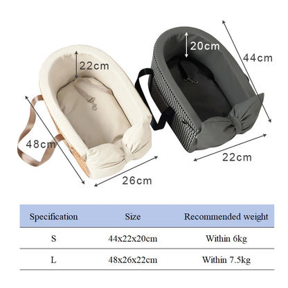 Sød Rejsebilssædepose til Små Kæledyr