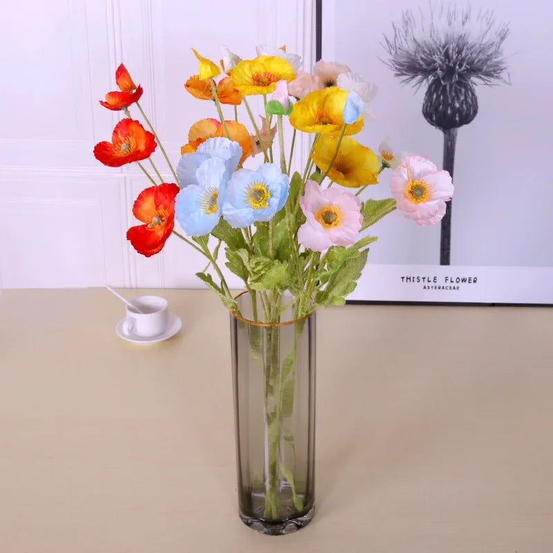 Kunstige Valmueblomster til Boligindretning