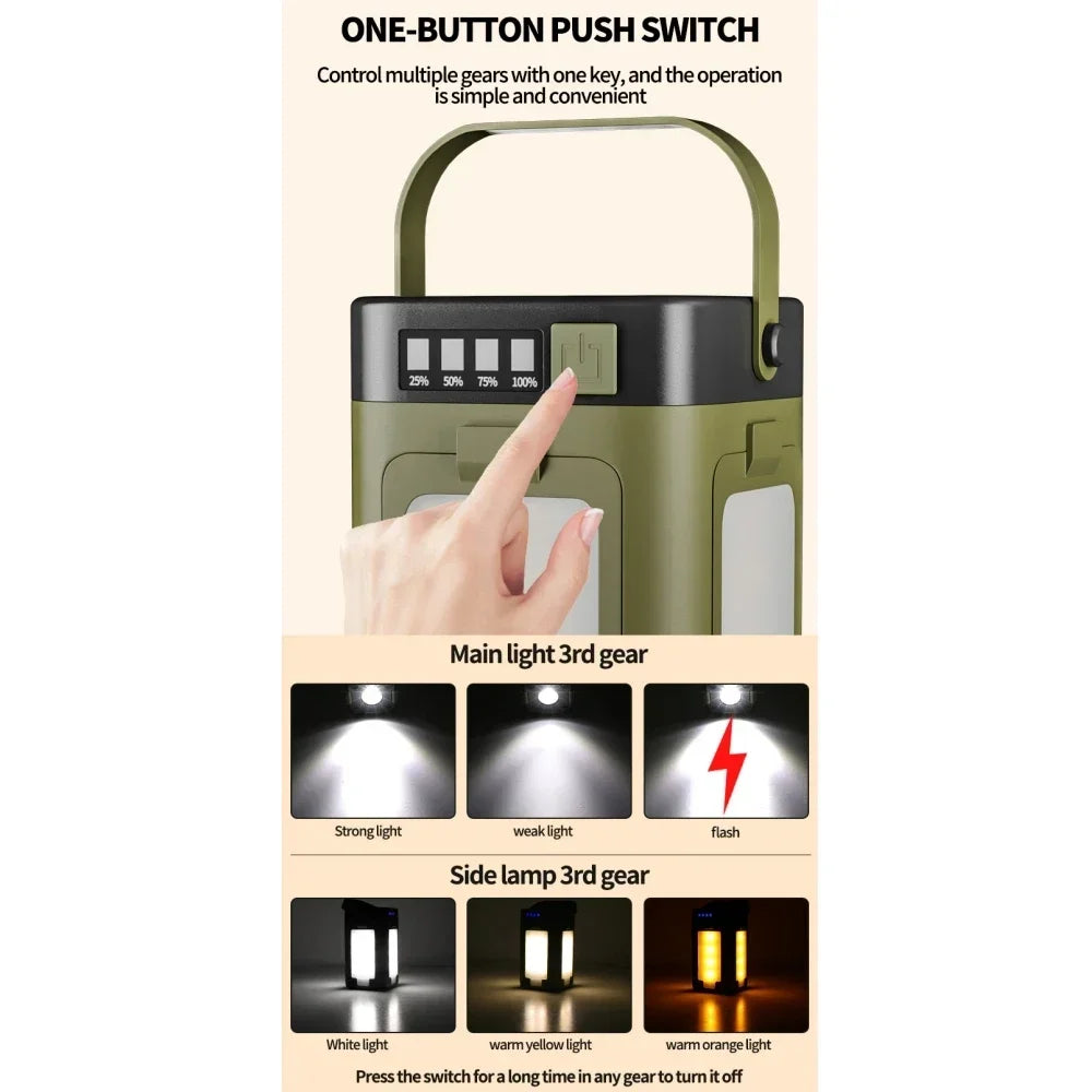 Sammenklappelig Solcelle Campinglampe