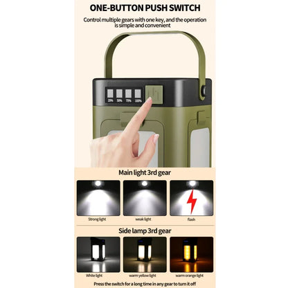 Sammenklappelig Solcelle Campinglampe