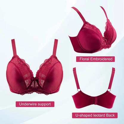 Fulddækkende Bøjle-bh i Blonde