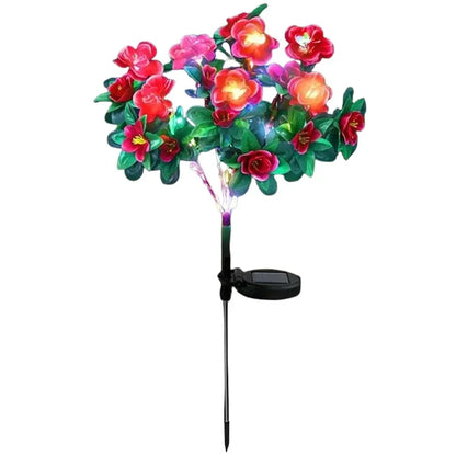 LED Blomster Solcellelampe