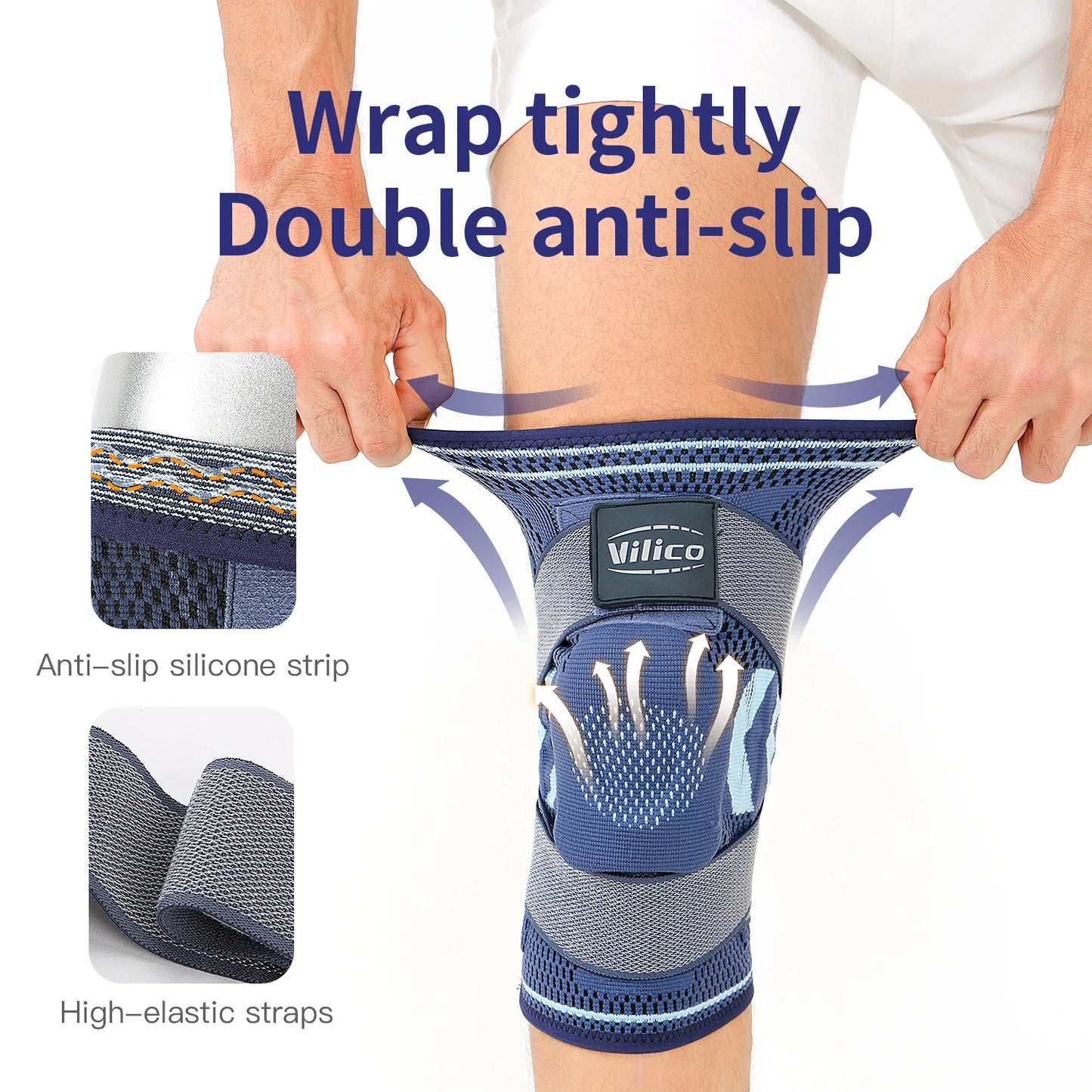 1 Stk. Knæstøttekompressionsærme til Sportsstøtte