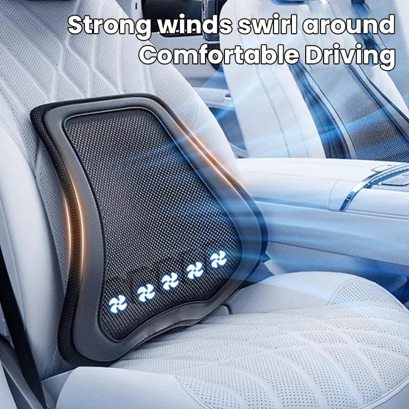 Lændestøttepude til Bil med Ventilator