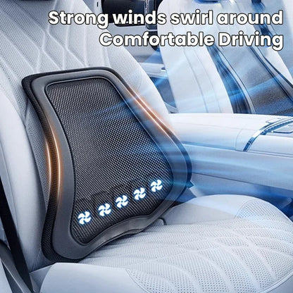 Lændestøttepude til Bil med Ventilator