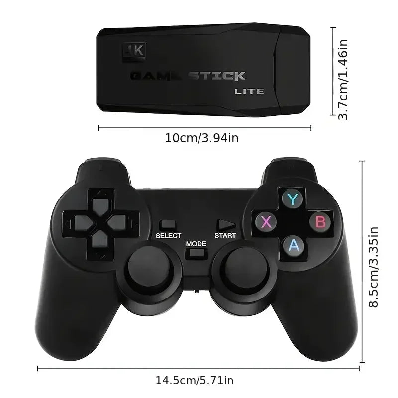 4K Retrospilkonsol med 20.000 Spil og 2 Controllere