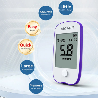 Blodsukkermåler med Teststrimler