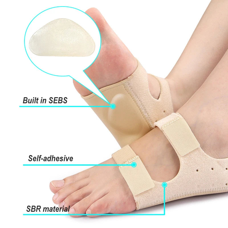 Justerbare Hælpuder til Lindring af Hælspore og Plantar Fasciitis