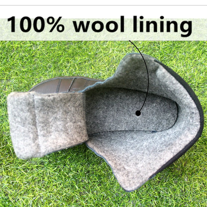 Barfodede Læderstøvler til Mænd & Kvinder med Uldfor