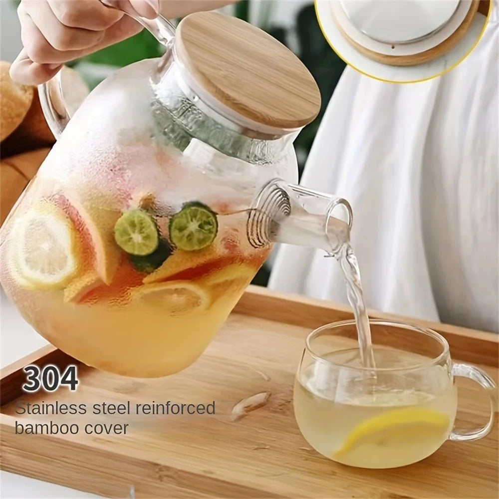 Varmebestandig Glastekande til Te og Juice