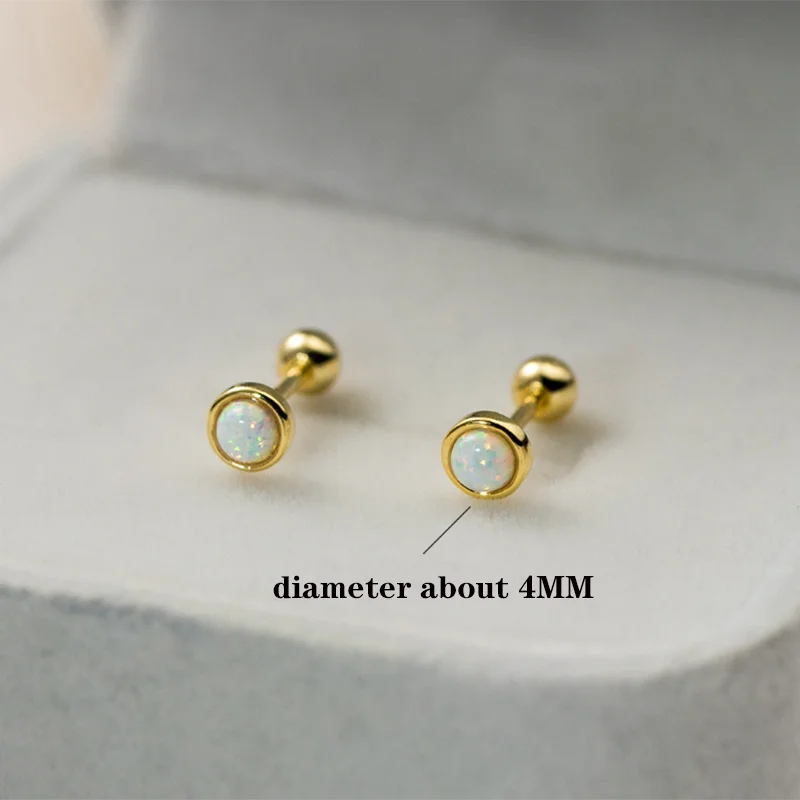 Sterlingsølv Opal Ørestikker til Kvinder