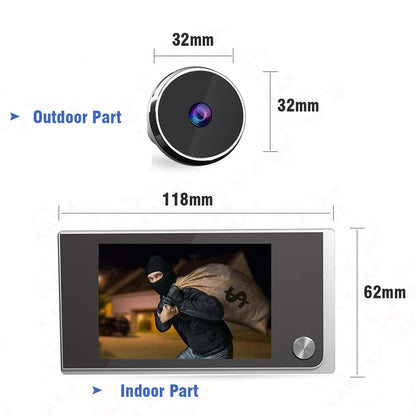 3,5'' Digital Dørkikkert med HD-skærm