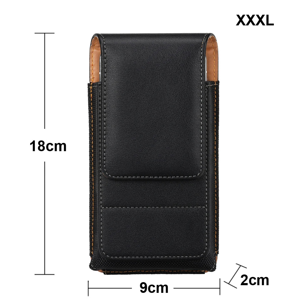 Universel Magnetisk Læder Etui med Bælteklips