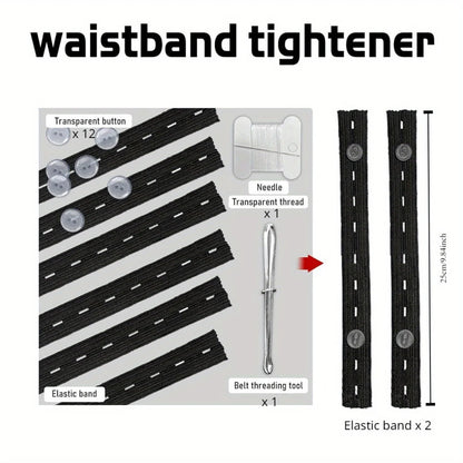2 stk. Usynlig Elastik Buksestrammer