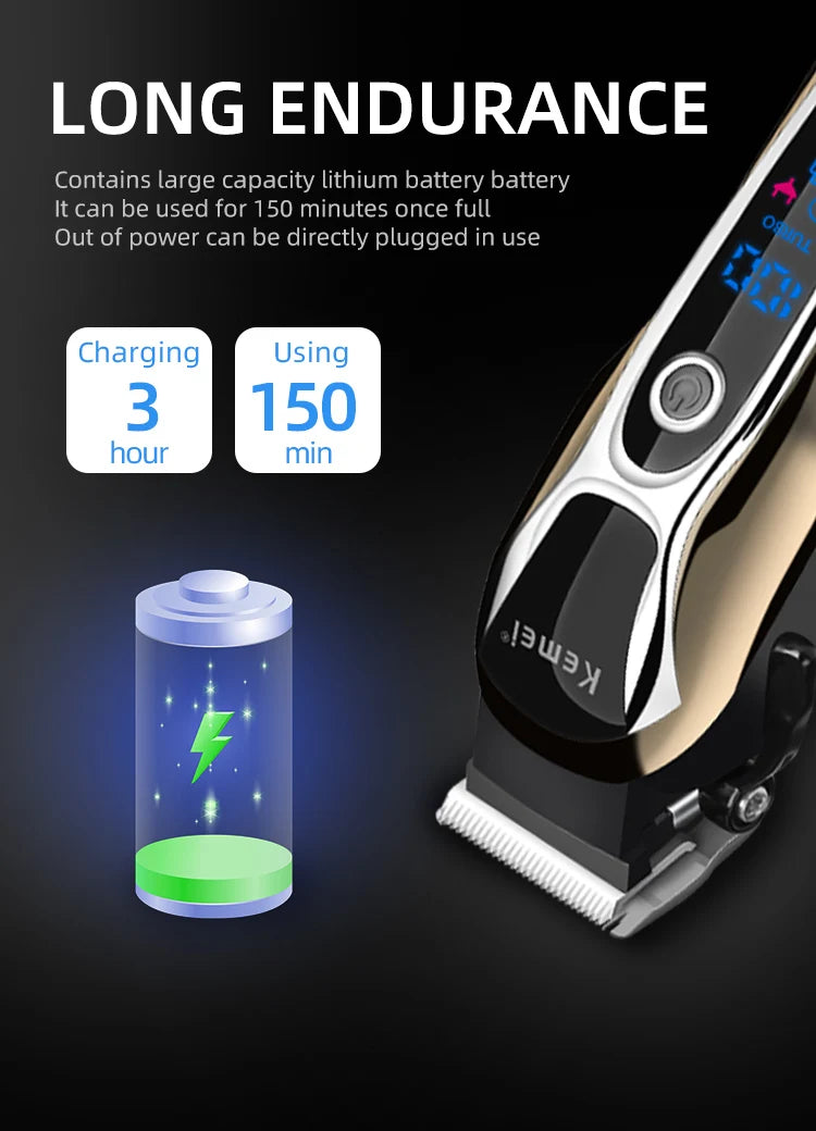 Professionel Elektrisk Hårklipper Sæt