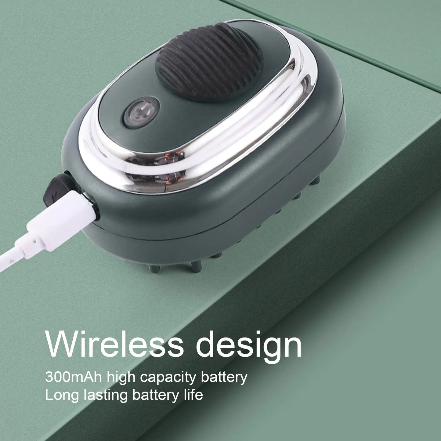 USB Genopladelig Hår-hovedbundsmassagekam