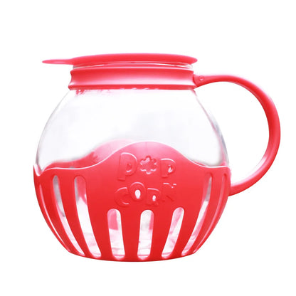 Mikroovn Popcornmaskine i Glas med Silikonelåg