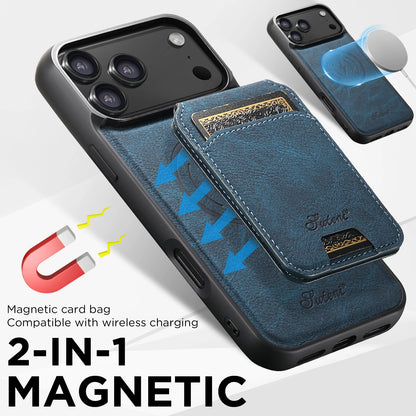 Telefoncover med Trådløs Opladning og Kortholder
