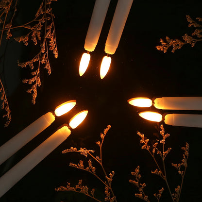Flammefri LED Stearinlys med Fjernbetjening 6-Pak