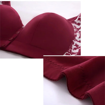 Plus Size Komfort-BH uden Bøjle med Lukning Foran