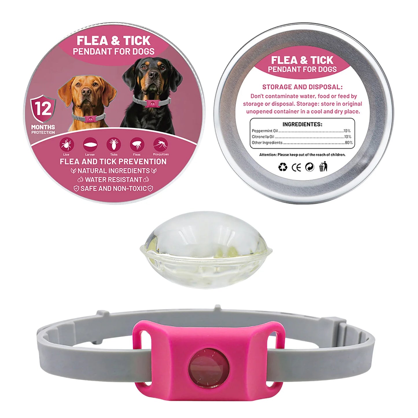 Loppe- og Flåthalskæde til Hund – Naturlig Beskyttelse