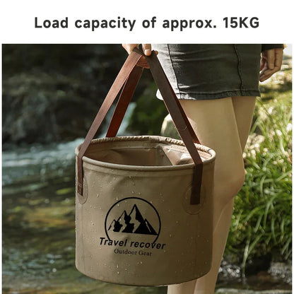 Foldbar Vandtæt Spand til Bilvask og Camping (5L/10L/20L)