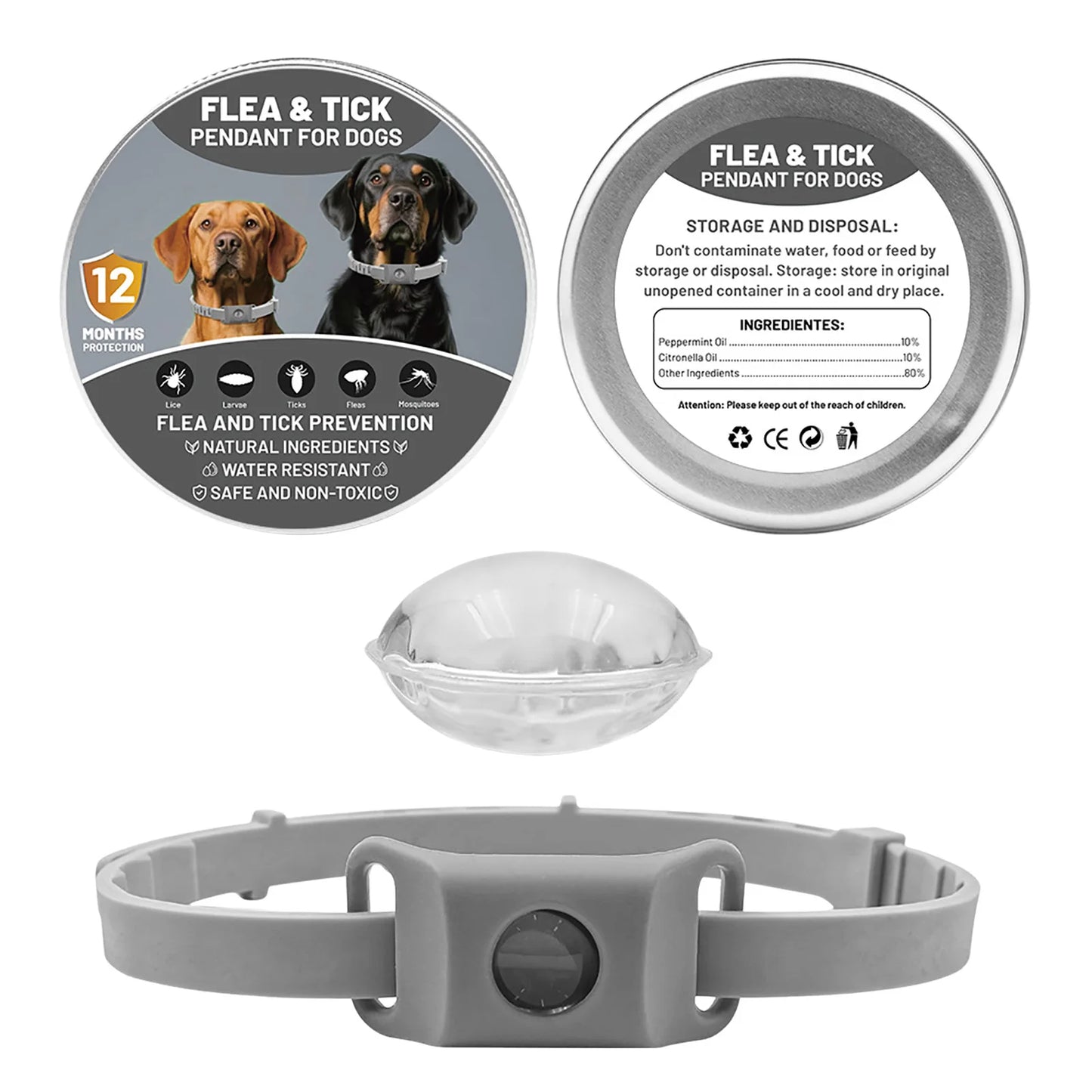 Loppe- og Flåthalskæde til Hund – Naturlig Beskyttelse