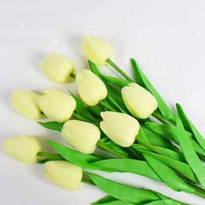5 stk. Kunstige Tulipanblomster til Hjemmeindretning