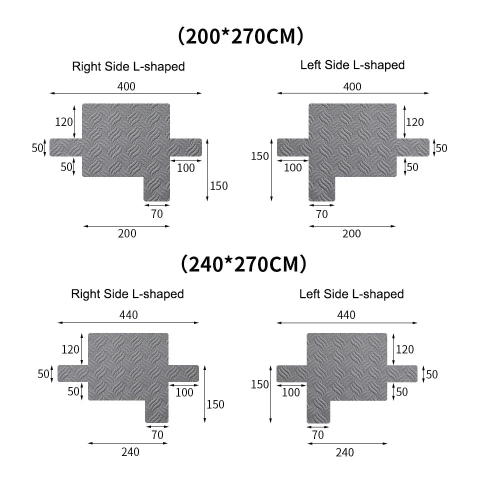 Universal L-Formet Sofabetræk Vandtæt og Skridsikkert