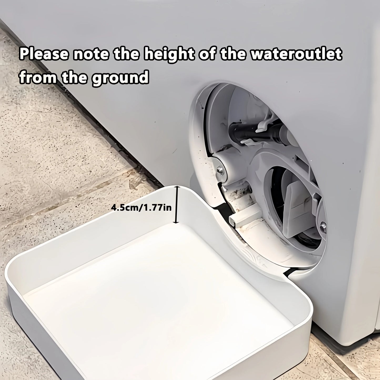 Vandopsamlingsbakke til Vaskemaskine med Filter
