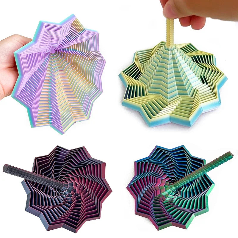 3D-Printet Spinnende Stjerne-Fidget-Legetøj