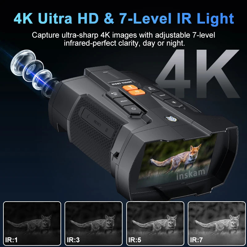 4K Nattesynskikkert med 4,5" Skærm