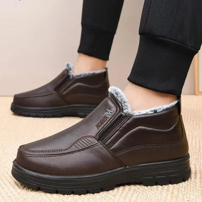 Varme Slip-on Vintersko til Mænd med Fleecefor