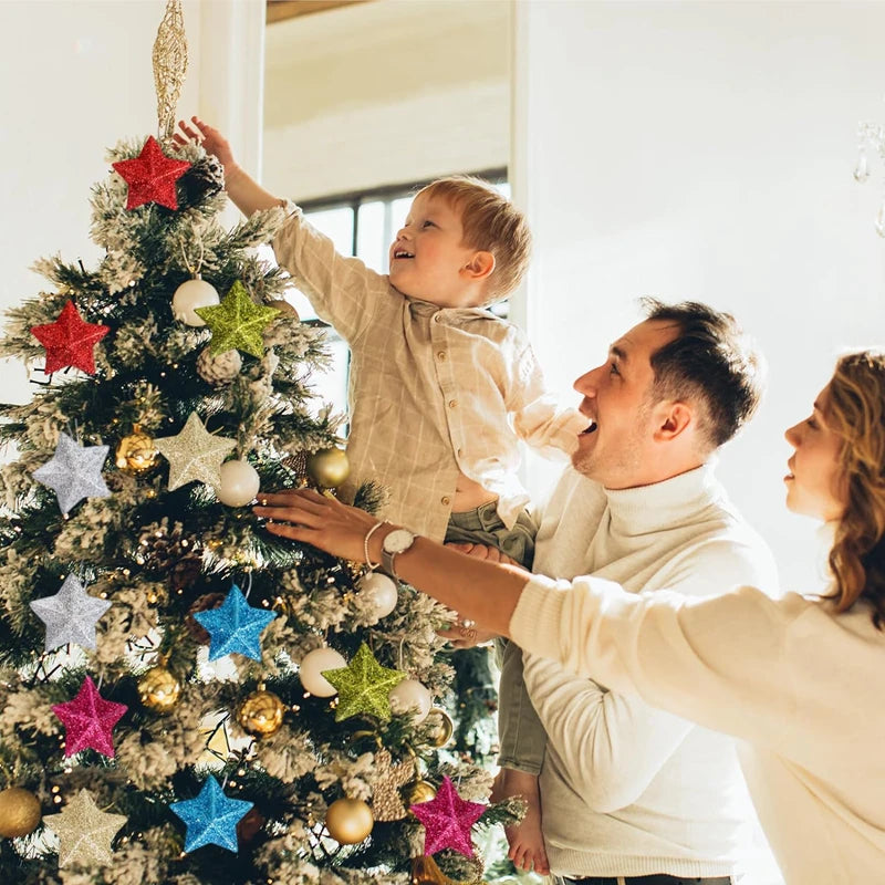 Glitrende Stjerne Julepynt