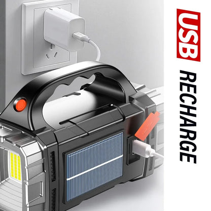 Kraftig Vandtæt Genopladelig LED Lommelygte