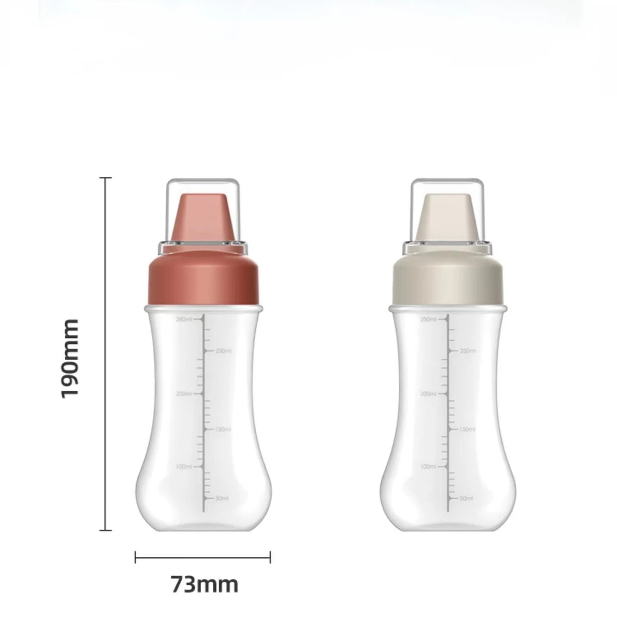 1 stk. 350 ml Genopfyldelig Klemflaske til Saucer, Ketchup og Olie