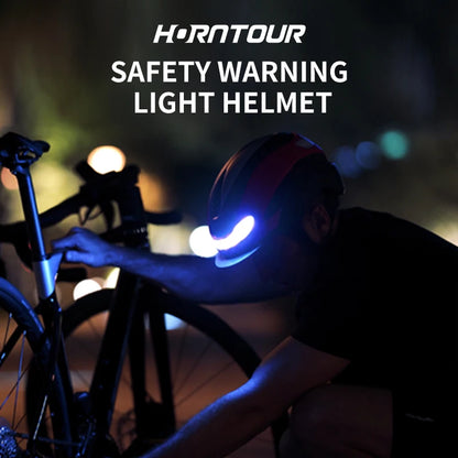 Cykelhjelm med LED-Lys og Visir