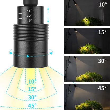 USB LED Akvarieplantelys – Slim, Vandtæt og Clip-on