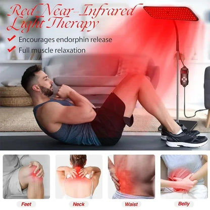 Rød- og Infrarød Lysterapilampe med Timer