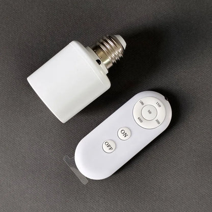 Trådløs E27 Lampefatning med Timer