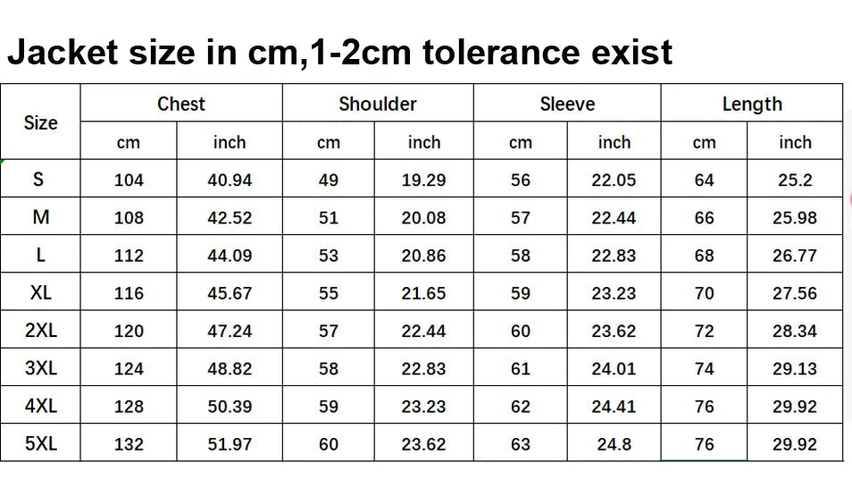 Varm Udendørsjakke til Herrer (M–5XL)