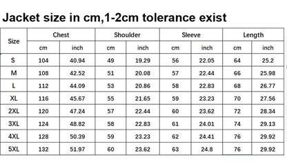 Varm Udendørsjakke til Herrer (M–5XL)