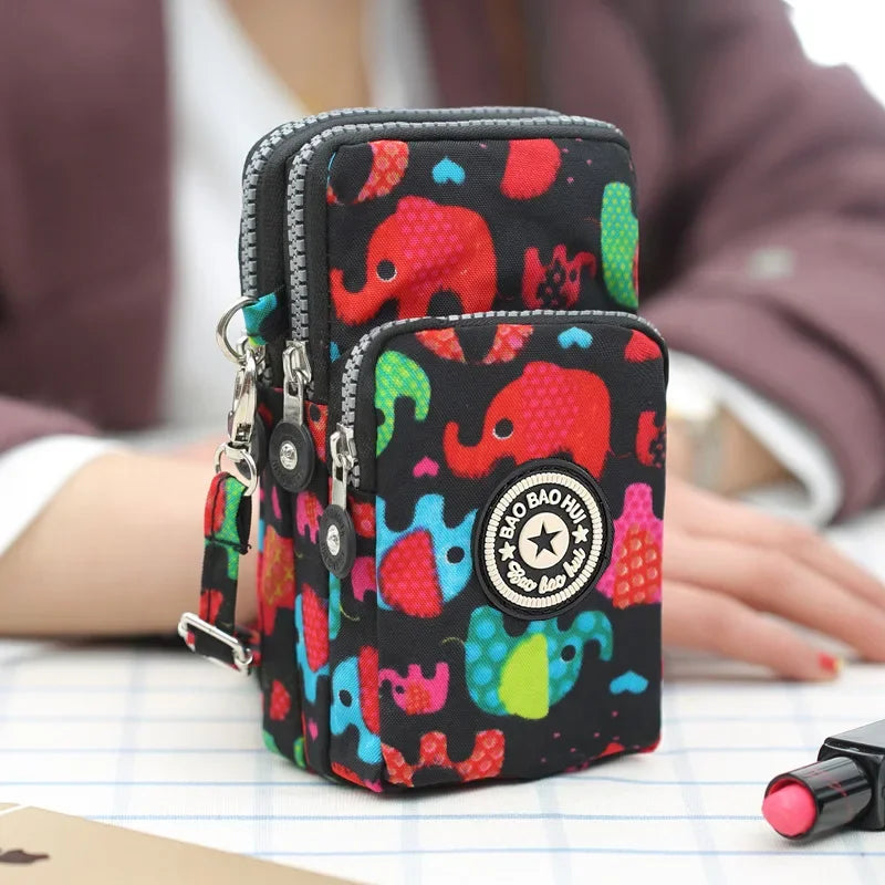 Kvinders Skrå Crossbody-Telefontaske