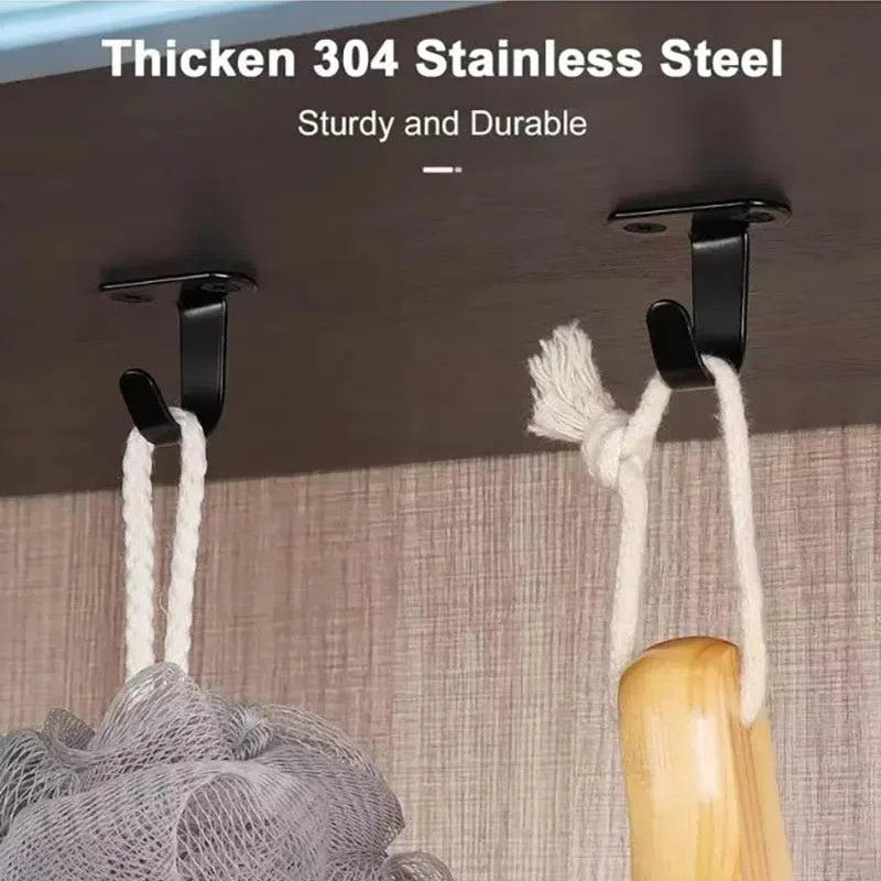 5 stk. Loftkroge i Rustfrit Stål